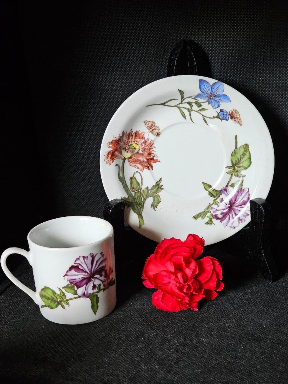 BIA Cordon Bleu Demitasse floral cup and saucer set